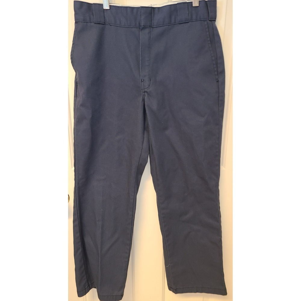 Y2K Dickies 874 Mens Adult Original Fit Workwear Casual Pants  32x29 Blue